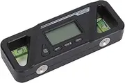 Digital Inclinometer Magnetic Base Mini Digital Level Protractor Angle Measuring Gauge with LCD Screen for Timber Processing Car Repair Plastic ABS 115x42x20mm (Black)