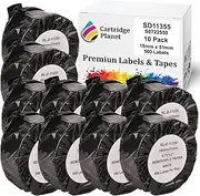 Cartridge Planet 10 Pack Compatible Multi Purpose Label Roll for Dymo SD11355 S0722550 19mm x 51mm 500 Labels for Dymo LabelWriter 450 450 Turbo 450 Twin Turbo 450 Duo 4XL SE450 310 320 330 400 SE3…