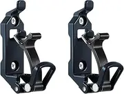 2PCS Shovel Mount for Roof Rack Brackets Wall Mounting Shovel Roof Rack Shovel Rack Quick Release Mounting Kit Clamp(2 Set Black)