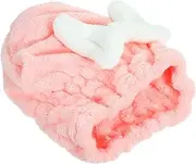 DEARMAMY Super Absorbent Dry Hair Cap for Women Bow Knot Hair Wrap Towel Quick Drying Fleece
