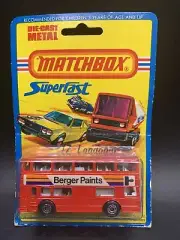 Vintage 1976 Matchbox Lesney Superfast The Londoner Berger Paints NOS