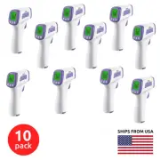 10-Pack Medical Grade No-Touch IR Infrared Forehead Thermometer for Adults