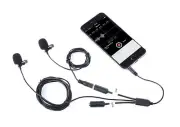 Lavalier Interview Microphone - Secondary Lapel Clip On Mic for Smartphones