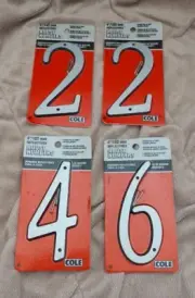 REDUCED!! 4" Reflective Numbers Visible At Night For House Address/Mailbox, Etc