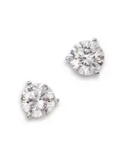 Bloomingdale's Fine Collection Diamond Stud Earrings in 14K White Gold, 3.0 tcw
