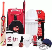 CW Storm Complete Sports Gears Youth Cricket Set for Kids Light Weight Bat Du...