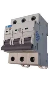 Lanx 3 Pole MCB Circuit Breaker 6KA 10 16 20 25 32 40 50 63 AMP Din Rail C CURVE