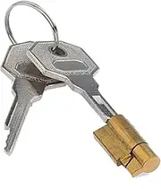 Metal Chastity Lock Device Cylinder with 2 Keys for Male Cock Cage Accessories Cylinder Key