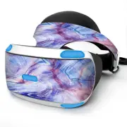 Skin Wrap for Sony Playstation PSVR Headset Purple Marble Pink Blue Swirl