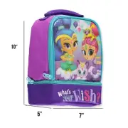 Shimmer and Shine Lunch Bag Tote Bottom Compartment Sparkly Insulated New