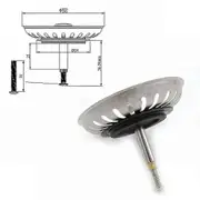 For-Blanco Sink Replacement 82mm Kitchen Sink Strainer Waste Plug Basin Drain Filter Bathroom Kitchen Sink Accessories CHINA A