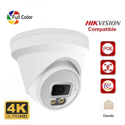 HIK On.vif Compatible ColorVu 8MP MIC 4K Outdoor Security Camera 24hr Full Color