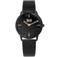 在飛比找蝦皮商城優惠-NATURALLY JOJO 米蘭帶 時尚黑 女錶 JO96