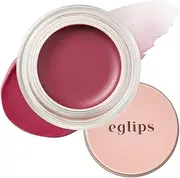 EGLIPS Lip & Cheek Glow Balm - Multi-Use Tinted Melting Balm Blush for Lips & Cheeks Buildable and Blendable Texture Strong Adhesive Lightweight Long-lasting Korean Makeup (07 WISHED, 5 gram)