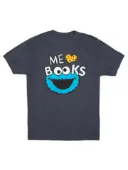 sesame street cookie monster - me love books unisex t-shirt Classic
