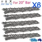 6X Chainsaw Guide Bar Chain 20" Inch Fit Baumr-AG/BBT/BAUS/RAIDEN/MTM 76DL 0.325