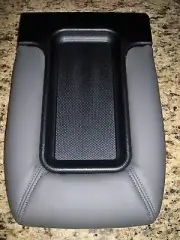 CENTER CONSOLE FOLD DOWN STORAGE BOX LIGHT PEWTER GREY SILVERADO SIERRA
