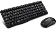 RAPOO X1800S 2.4GHz Wireless Optical Keyboard Mouse Combo Black - 1000DPI Nano R