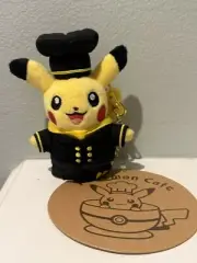 Pokémon Cafe Pastry Chef Pikachu Plush Keychain 5.5in