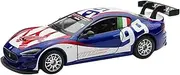 Finished Scale Model Die-cast Alloy 1:32 for Maserati MC GT4 Simulation Car Model Sound and Light Mini Car Model Exquisite Collection Presents Presents Ornaments(Blue)
