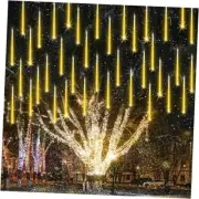20 Tubes 480 LED Meteor Shower Rain Lights, 11.8 inches Cascading Warm White