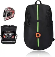 Motorcycle helmet bag ，With reflective stripes design for night time, Large capacity storage backpack，Can organize laptop，Easy to clean，Helmet backpack for Commuting, Road Biking, Skateboard Helmet