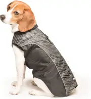 Dog Gone Smart Meteor Nanobreaker Hexagon Reflictive Jacket Black 18" NWT
