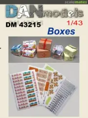 DAN models 43215 - 1/43 Boxes kit (bananas newspaper), Material for Dioramas