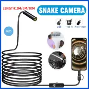 Waterproof HD Endoscope USB Type-C Borescope Inspection Snake Camera For Android