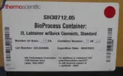 ThermoFisher Scientific SH30712.05 BioProcess Container: 2L Labtainer, 10 UNITS