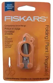 Fiskars Folding Travel Pocket Scissors, For small sewing projects. Orange