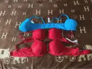 1-Cosabella Sexie PushUp Bra Front Closure Turquoise 36C, 2-Victoria Sec Red 36B