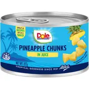 Dole Premium Tropical Pineapple Chunks In Juice 227g
