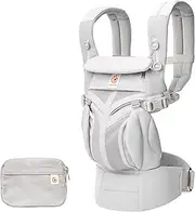 Ergobaby Omni 360 All-Position Baby Carrier for Newborn to Toddler with Lumbar Support & Cool Air Mesh (7-45 Lb), Pearl Grey