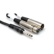 Hosa Insert Cable 1/4 in TRS to XLR3M and XLR3F 4 meter SRC204 13 ft