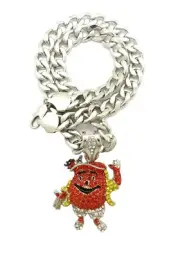 KOOL AID MAN PENDANT WITH 11mm 20" CUBAN CHAIN