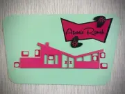 Mid Century Modern Atomic Age Art Retro Minimalist