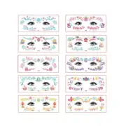 10 PCS Easter Tattoo Stickers Temporary Face Makeup Tattoo Stickersa0d6 WSD
