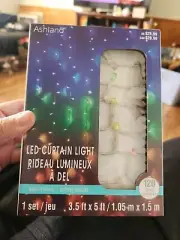 120 LED Curtain Lights String Lights 1 Set 3.5 Ft X 5 Ft Multicolor