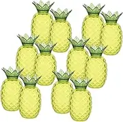 Mobestech 1set Pineapple Shaped Candy Boxes Plastic Wedding Favors Cute Treat Storage for Parties Summer Events Hawaiian Celebrations for Candies Chocolates Cookies 12pcs