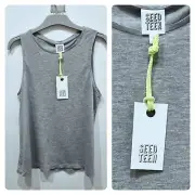 BNWT SEED TEEN TANK TOP 10 12 GIRLS BOYS , SEED HERITAGE rrp$24.95