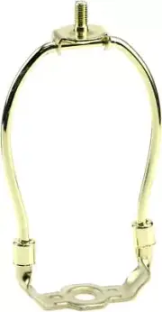 Lamp Shade Harp Holder Bracket with 3/8 Standard 8"-1PC, Gold