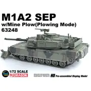 American M1A2 SEP Abrams main battle tank model with minesweeper 1/72