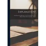 EXPLANATION! [MICROFORM]: PAUL STEWART, CITY MISSIONARY VERSUS COMMITTEE OF THE CITY MISSION, MESSRS. ROBERT CATHCART ... [ET AL.]