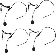 Kisangel Microphone 4pcs Threaded Earhook Mic Condenser Voice Amplifier for Gaming Boys and Girls