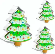 Cookie Cutters 3 PCS, Christmas Cookie Cutters, Christmas Tree, 3'', 4'', 5''