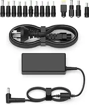 Universal 65W 45W Laptop Charger AC Adapter 18V-20V for Acer Asus Medion HP Dell Toshiba IBM Fujitsu Gateway Notebook Ultrabook Chromebook Monitor 3.25A Power Supply Cord with 14 DC Tips