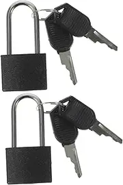 LIFKOME 2 Sets Mini Cabinet Locks with Keys Sturdy Padlocks for Luggage Storage Lightweight Easy to Use Secure Valuables Effortlessly