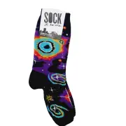 Sock It To Me Crew Women Boy Helix Nebula Aquarius Outer Space Cosmic NWT NEW