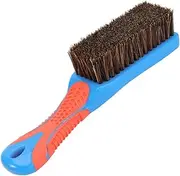 Baluue Bristles Polish Brush with Silicone Handle for Care Buffing Shoes Bags More Comfortable Grip Space Saving Design for Jade